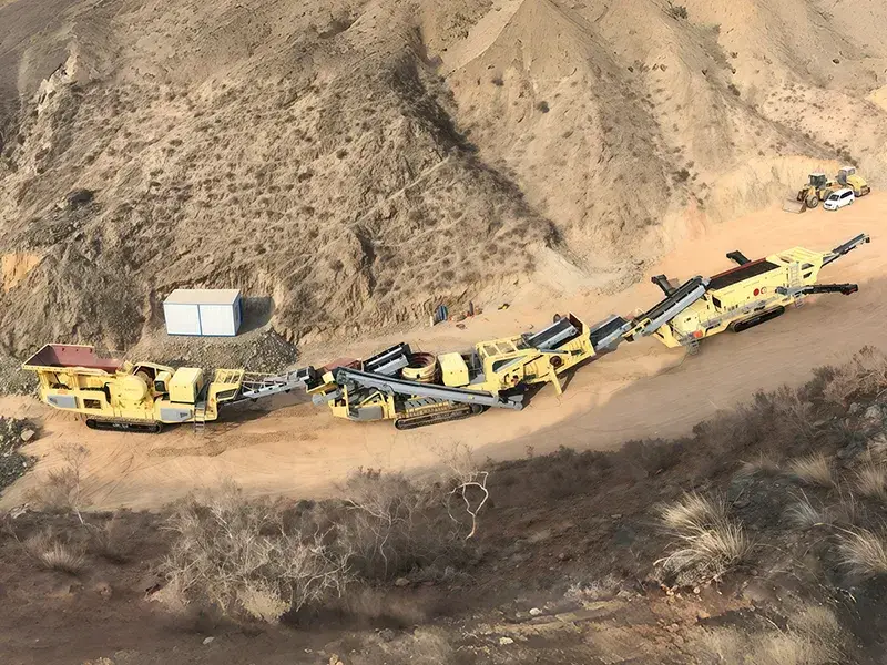 Mobile Crushing Plant Project in Gansu