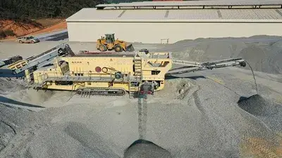Vibrating Screen used in Mobile Crushing Project in Hezhou, Guangxi