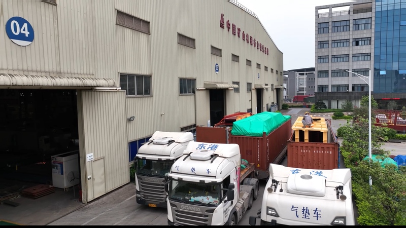 Leimeng crushing plant equipment loaded for shipment to Tanzania