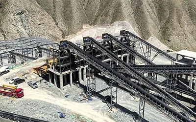 1000 TPH Tuff Aggregate Plant in Gansu